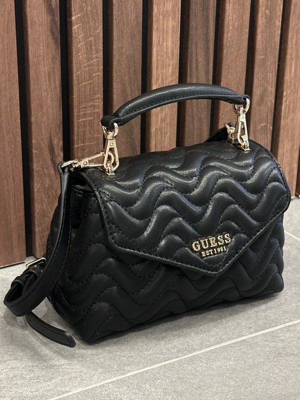 Guess - Melisandra Mini Tp Hndle Flap - Zwart