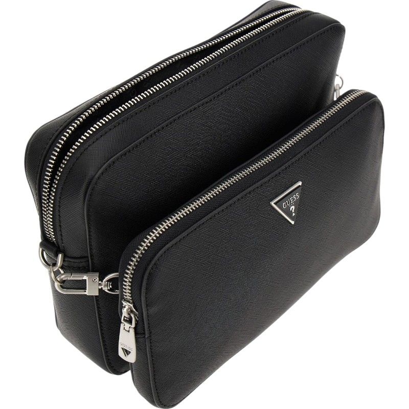 Guess - Milano Double Crossbody - Zwart