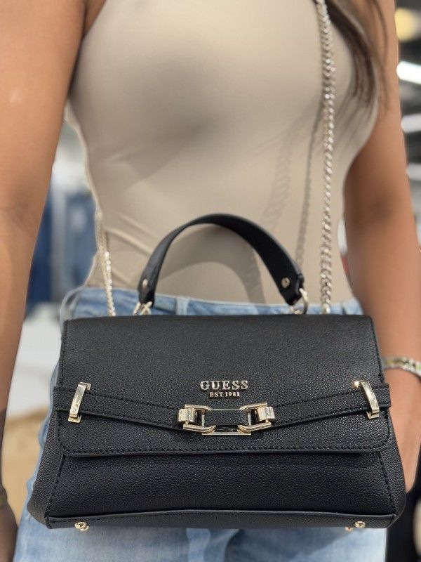 Guess - Silvye Convertible Xbody Flap - Zwart