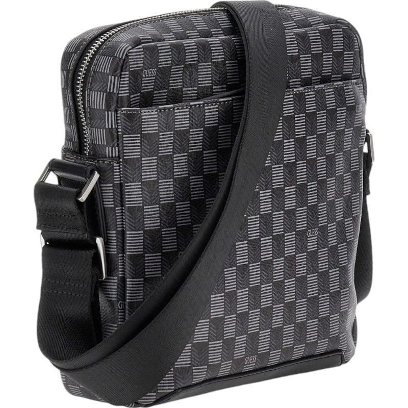 Guess - Torino Top Zip Crossbody Flat - Zwart