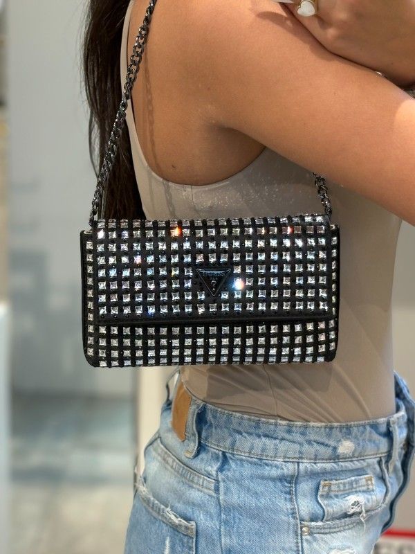 Guess - Zalina Flap Clutch - Zwart