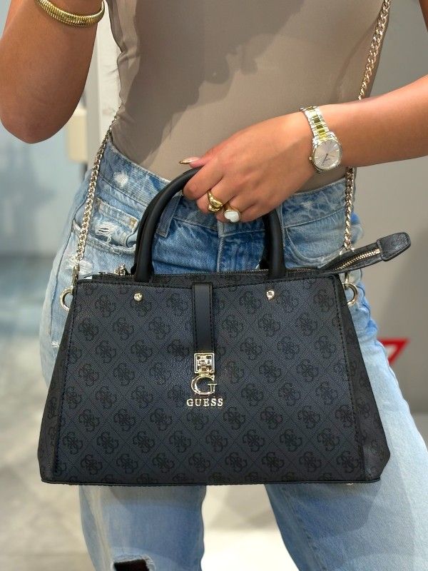 Guess - Zamira Luxury Satchel - Zwart