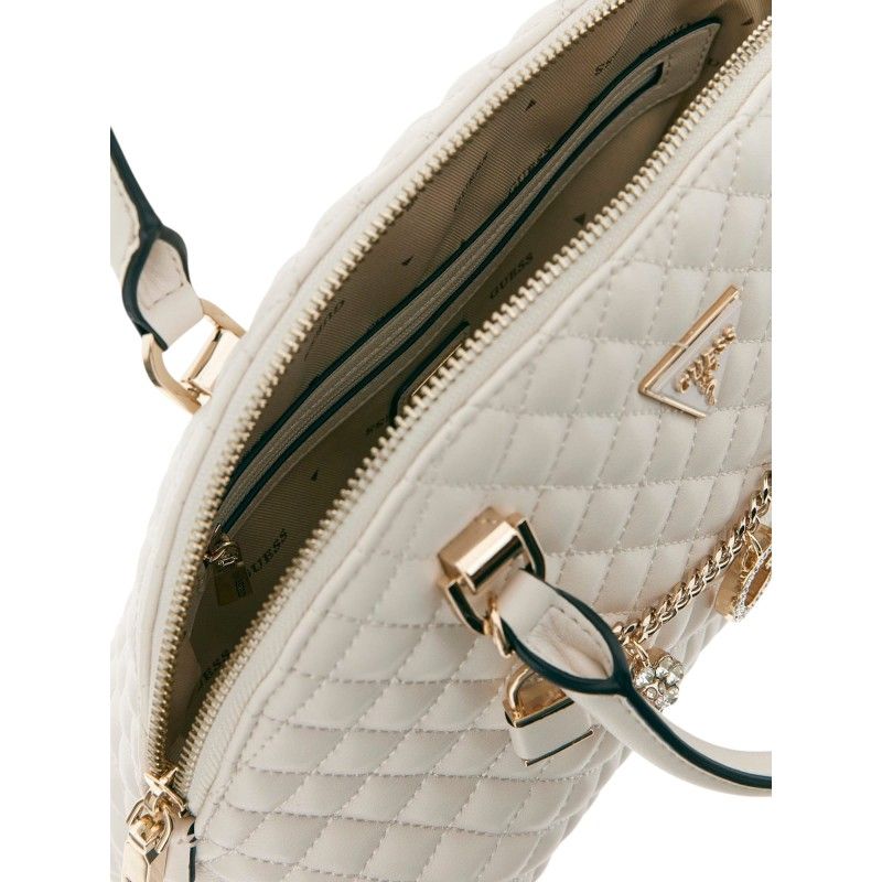 Guess - Everlee Dome Satchel - Wit