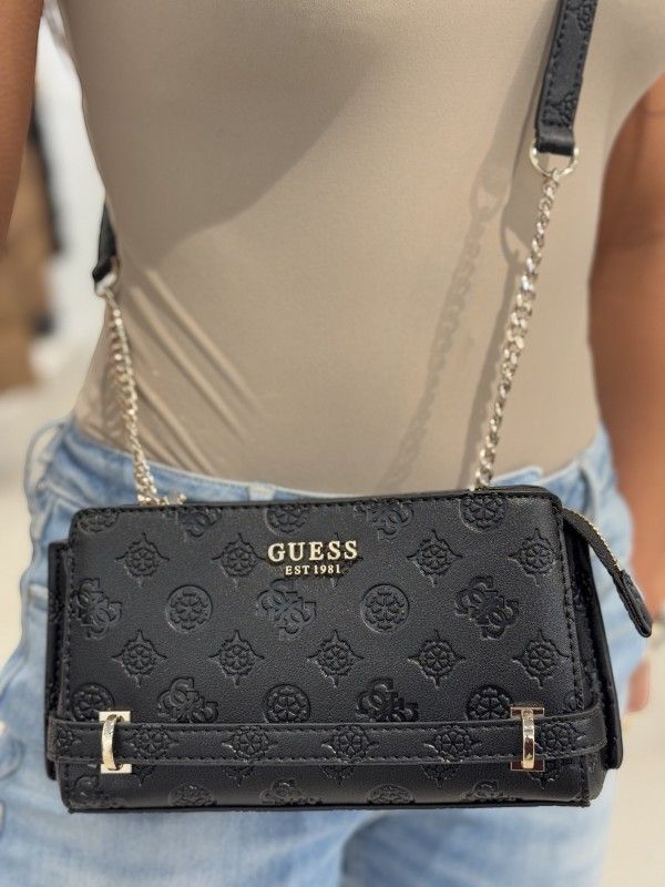 Guess - Zarela Mini Top Zip Crossbody - Zwart