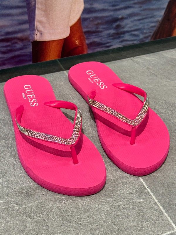 Guess - Flip Flop Rhinestone - Roze