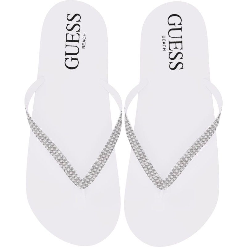 Guess - Flip Flop Rhinestone - Wit