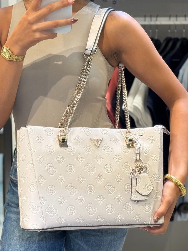 Guess - Tisha 3 Comp Tote - Beige