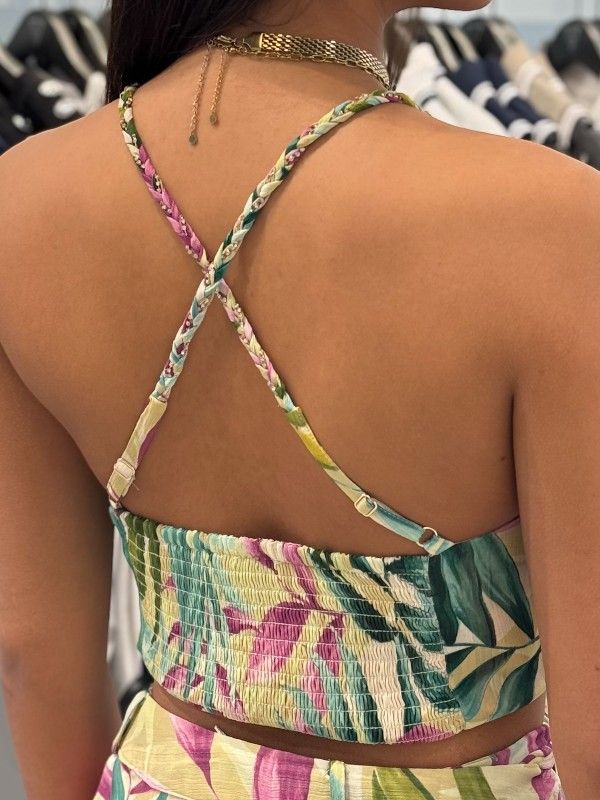 Guess - Sl Gaelle Crop Top - Meerkleurig