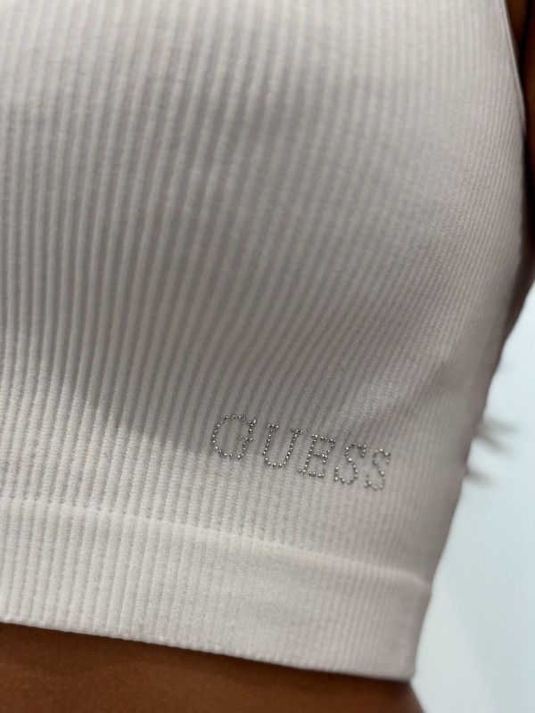 Guess - Raquel Lace Seamless Top - Wit