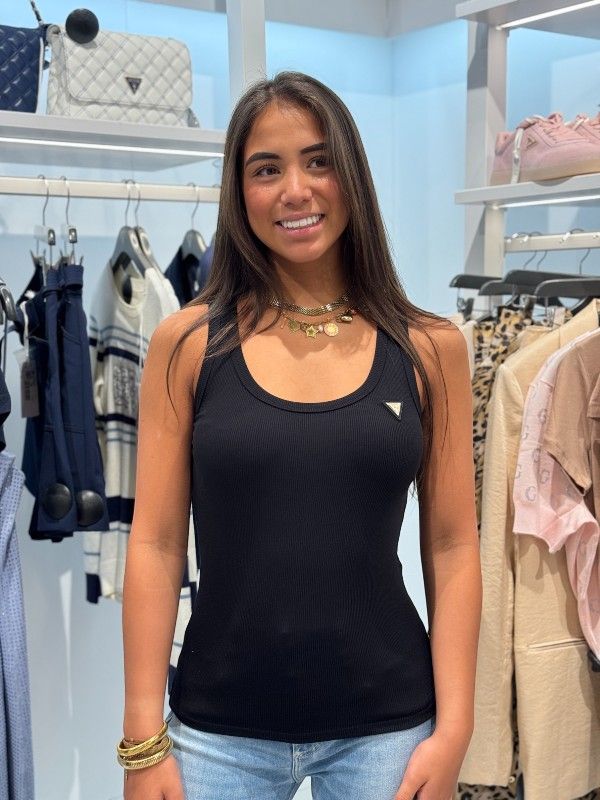 Guess Active - Colette Rib Tank - Zwart