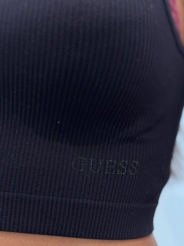 Guess - Raquel Lace Seamless Top - Zwart
