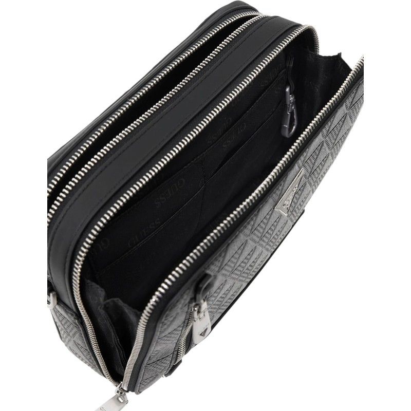 Guess - Torino Camera Bag Double Zip - Zwart
