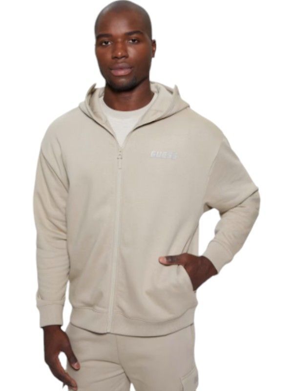 Guess Active - Keid Zipped Hoodie Sweatshirt - Grijs