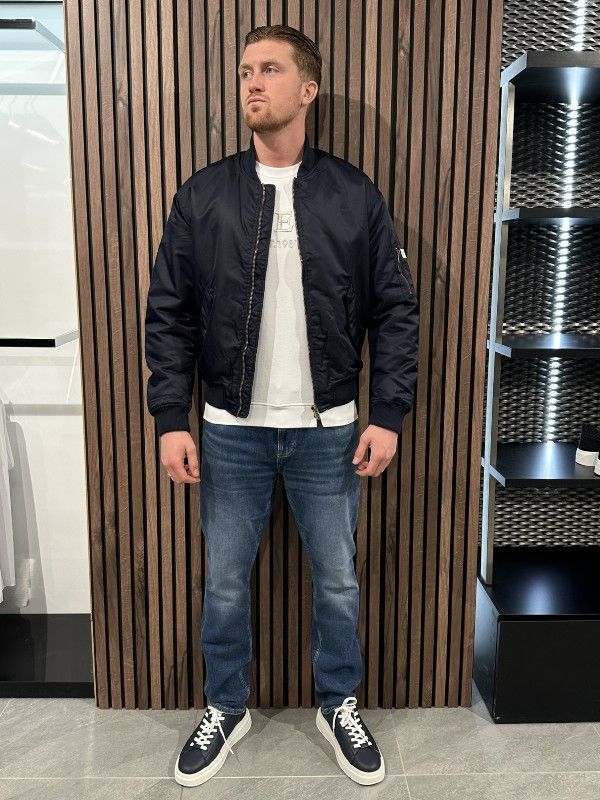 Guess Jeans - Gj Bomber Jkt - Blauw