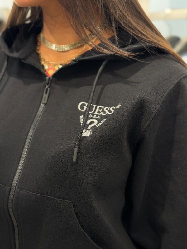 Guess Active - Roberta Full Crop Sweatshirt - Zwart