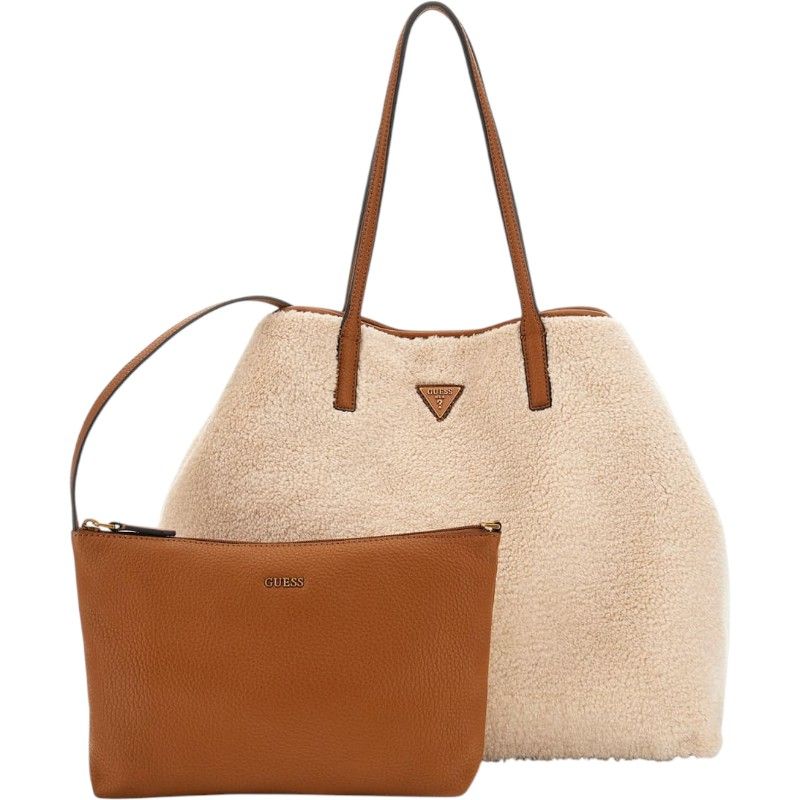 Guess - Victtoria Large 2 In 1 Tote - Beige