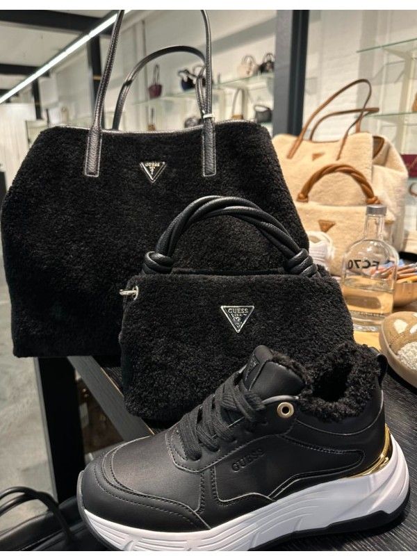 Guess - Victtoria Large 2 In 1 Tote - Zwart