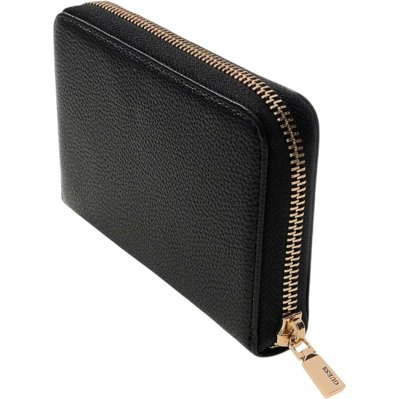 Guess - Yesba Slg Medium Zip Around - Zwart