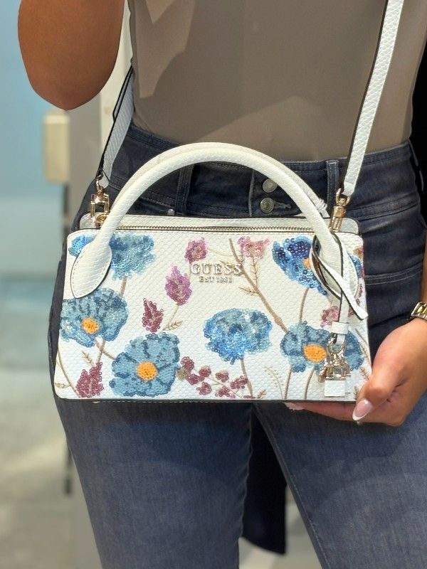 Guess - Zaria Small Girlfriend Satchel - Wit