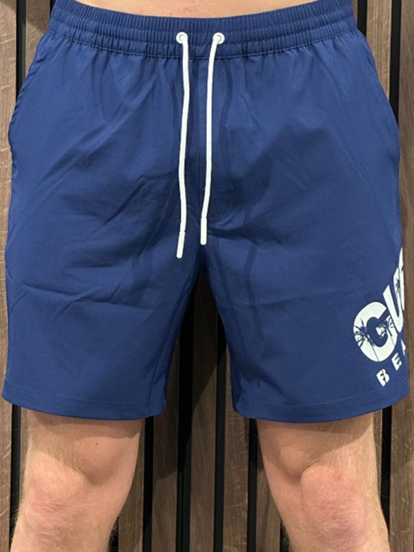 Guess - Swimtrunk Medium Wild Palms - Blauw