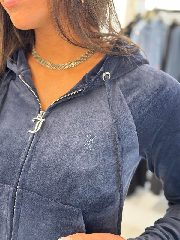 Juicy Couture - Madison Col Out Hoodie - Blauw