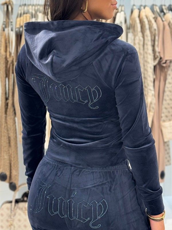 Juicy Couture - Madison Col Out Hoodie - Blauw