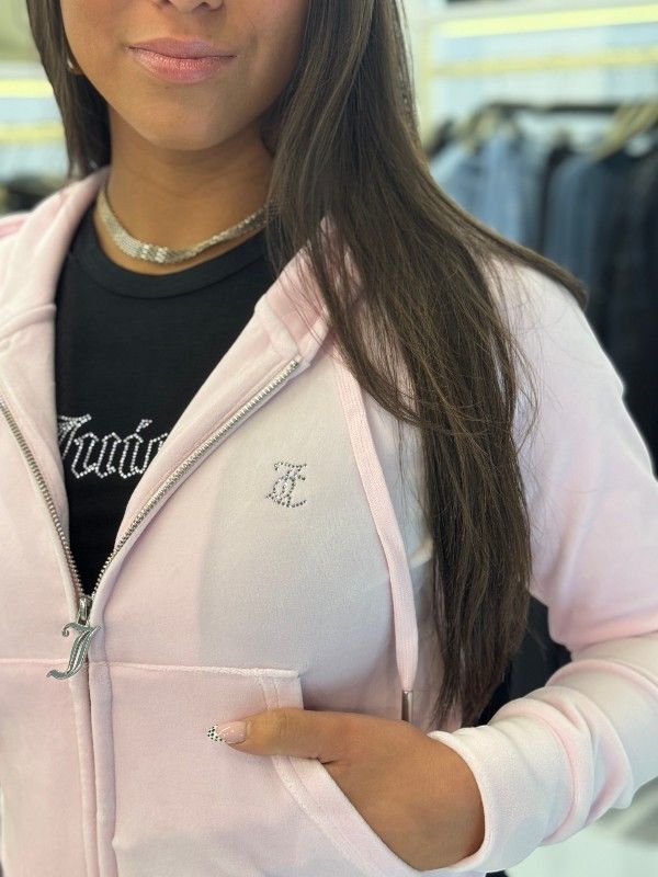 Juicy Couture - Madison Col Out Hoodie - Roze