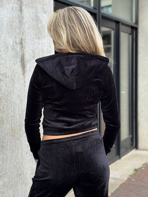 Juicy Couture - Madison Col Out Hoodie - Zwart