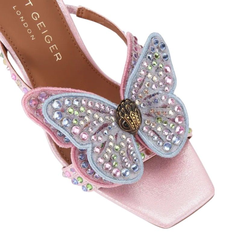 Kurt Geiger - Big Butterfly Mule Sdl - Roze
