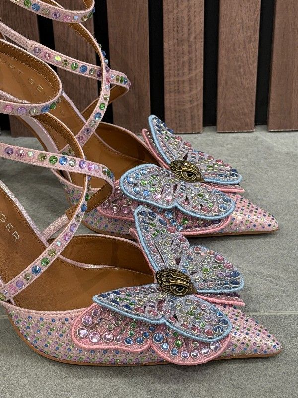 Kurt Geiger - Big Butterfly Strap Court - Roze