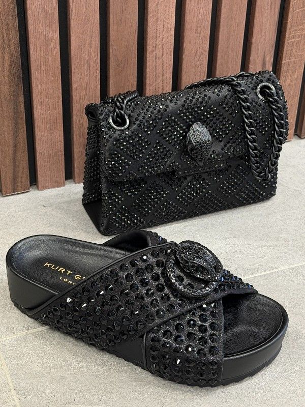 Kurt Geiger - Chelsea Cross Strap Dr - Zwart