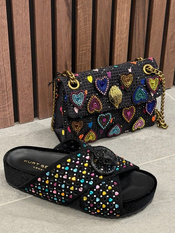 Kurt Geiger - Chelsea Cross Strap - Zwart