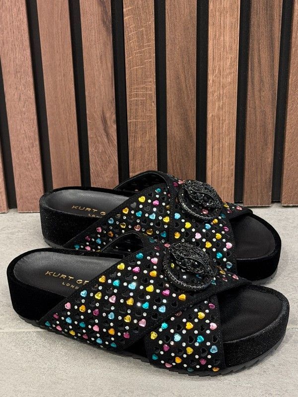 Kurt Geiger - Chelsea Cross Strap - Zwart