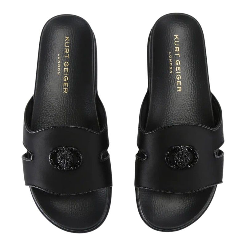 Kurt Geiger - Chelsea Cut Out Slide - Zwart