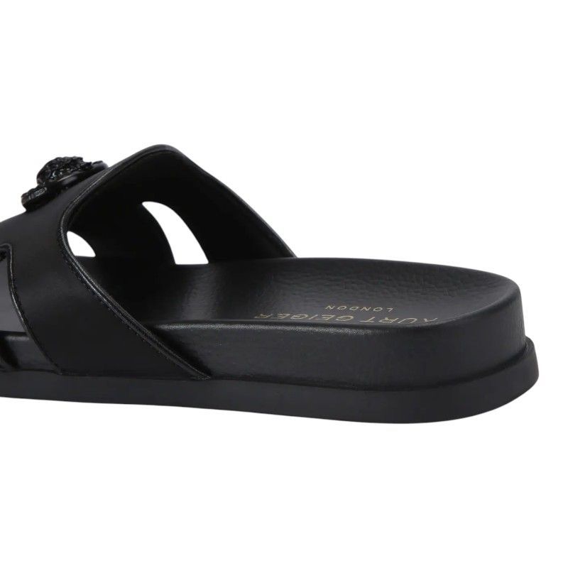 Kurt Geiger - Chelsea Cut Out Slide - Zwart
