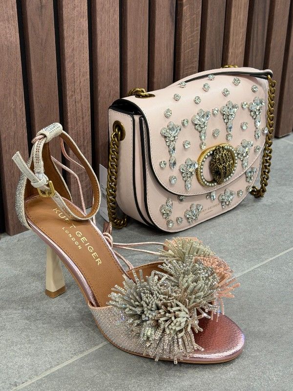 Kurt Geiger - Chelsea Saddle Crystals - Roze