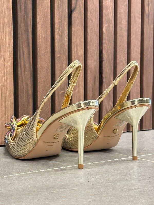 Kurt Geiger - Crystal Chain Slingback - Goud