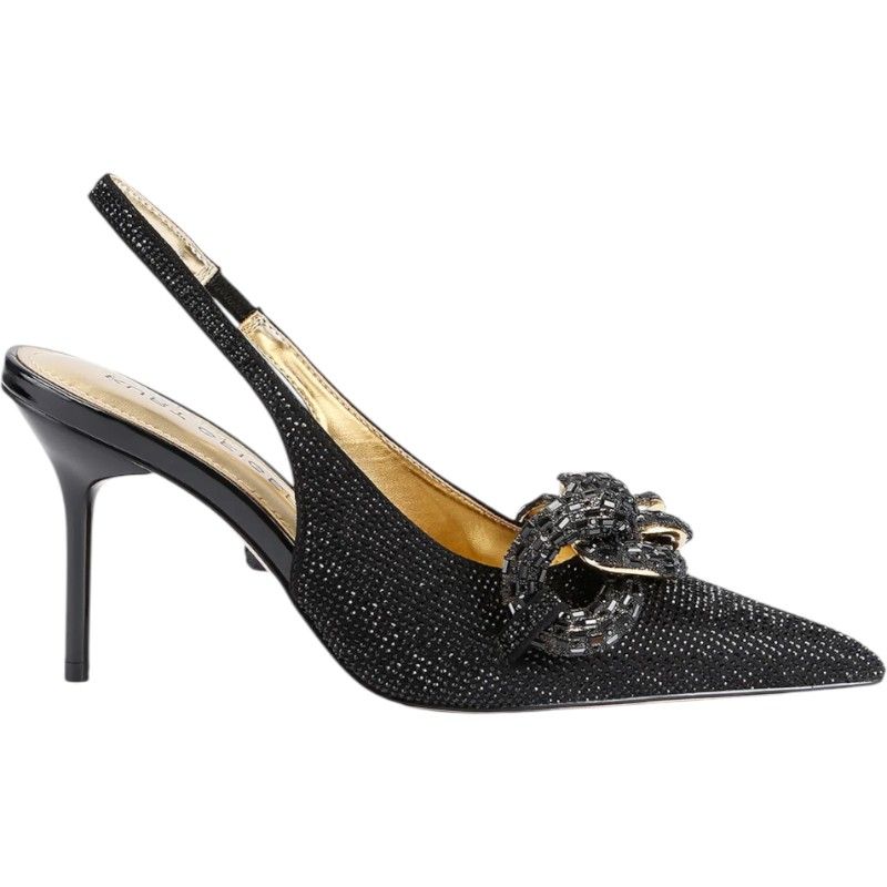 Kurt Geiger - Crystal Chain Slingback - Zwart