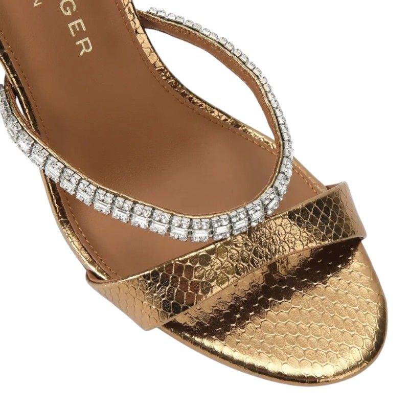Kurt Geiger - Crystal Strap Sandal 90 - Brons