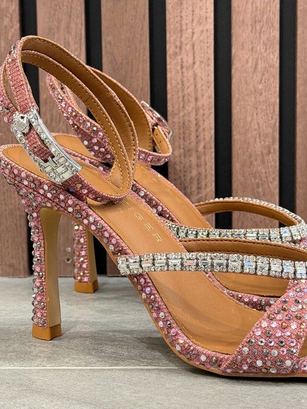 Kurt Geiger - Crystal Strap Sandal 90 - Roze