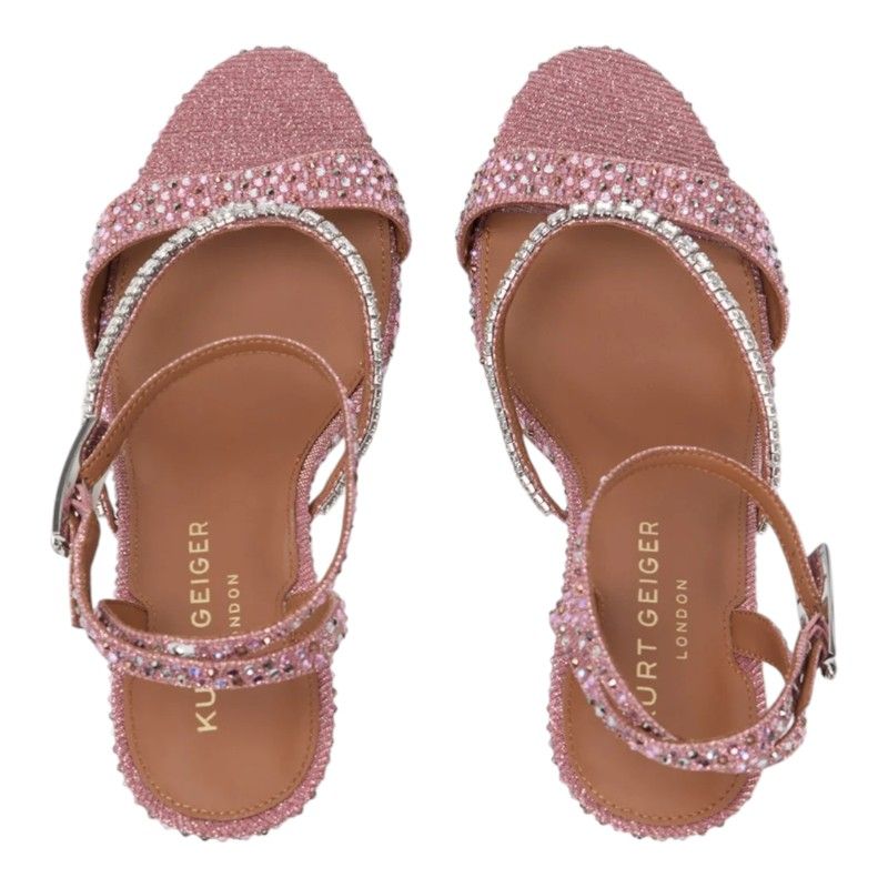 Kurt Geiger - Crystal Strap Sandal 90 - Roze