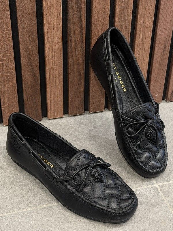 Kurt Geiger - Eagle Moccasin Drench - Zwart