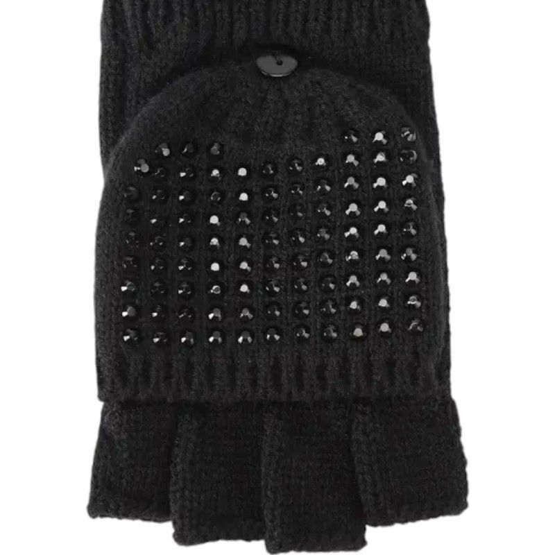 Kurt Geiger - Crystal Eagle Gloves - Zwart