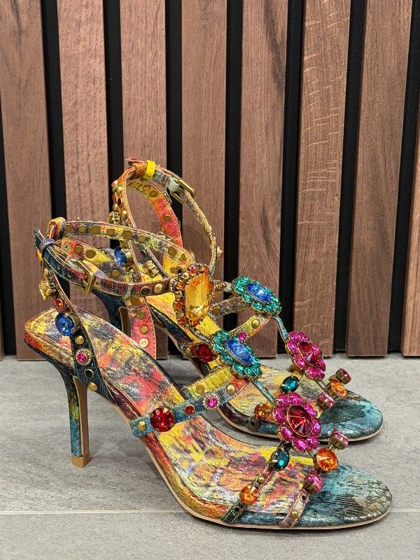 Kurt Geiger - Jewel Gladiator Sandal - Goud