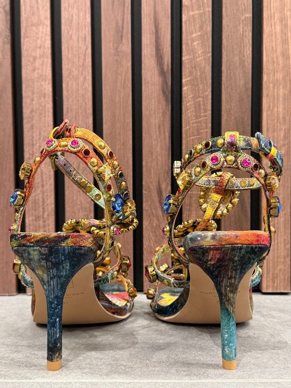 Kurt Geiger - Jewel Gladiator Sandal - Goud