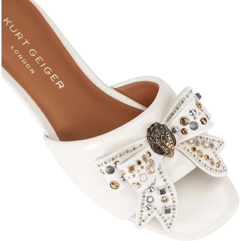 Kurt Geiger - Kensington Bow Flat Sdl - Beige