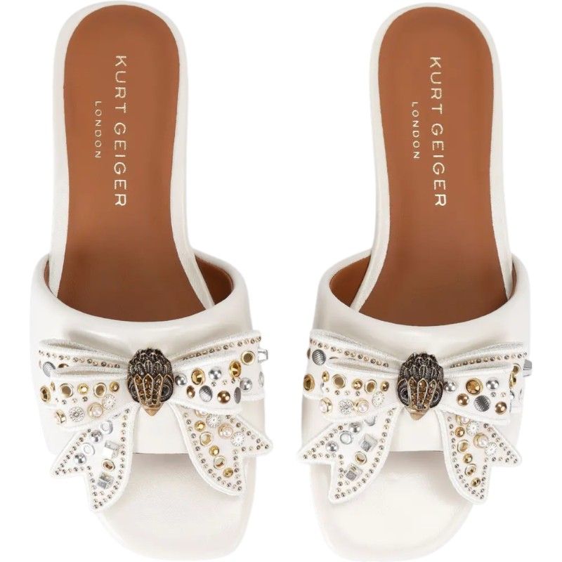 Kurt Geiger - Kensington Bow Flat Sdl - Beige
