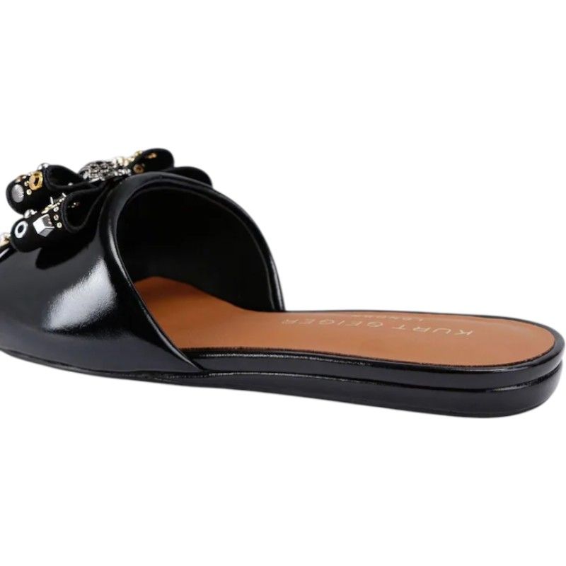 Kurt Geiger - Kensington Bow Flat Sdl - Zwart