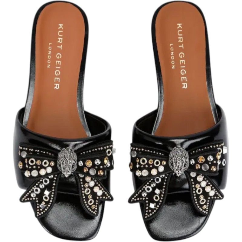 Kurt Geiger - Kensington Bow Flat Sdl - Zwart