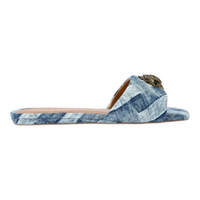 Kurt Geiger - Kensington Flat Sandal - Blauw